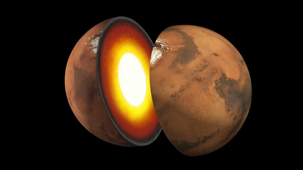 NASA descobriu o tamanho do núcleo de Marte