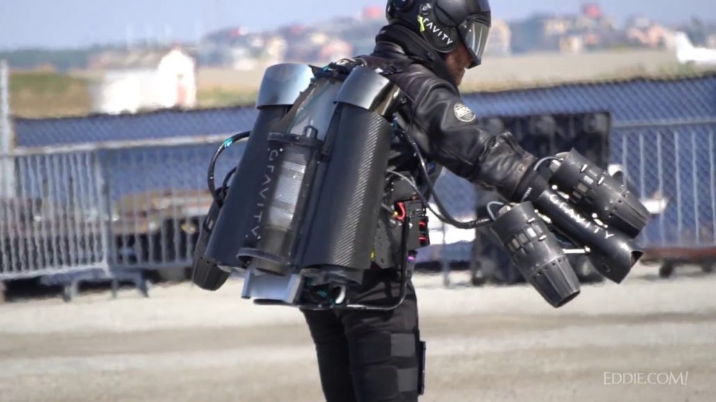 Mochila para voar como homem de ferro